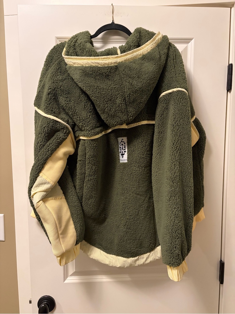 NWT FP Movement by Free People Trail Bender Fleece Jacket in Seagrass combo - Picture 5 of 9